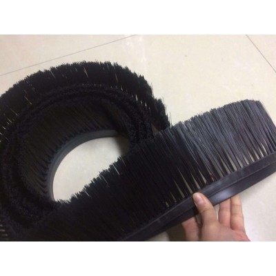 Flexible Plastic Base Dusting Bottom Door Industrial Stripping Seal Brush